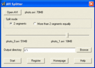 AVI Splitter screenshot
